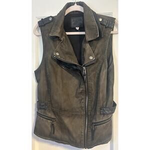 Chelsea & Violet Women's Large Moto Vest Y2K